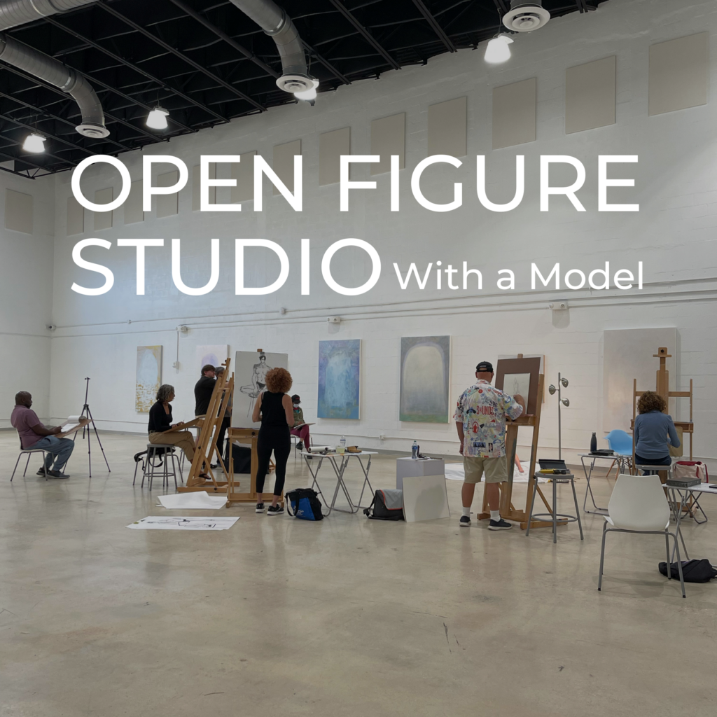 Bring your own materials and set up in the figure studio as the nude model moves through different poses. This is a self-guided session!
