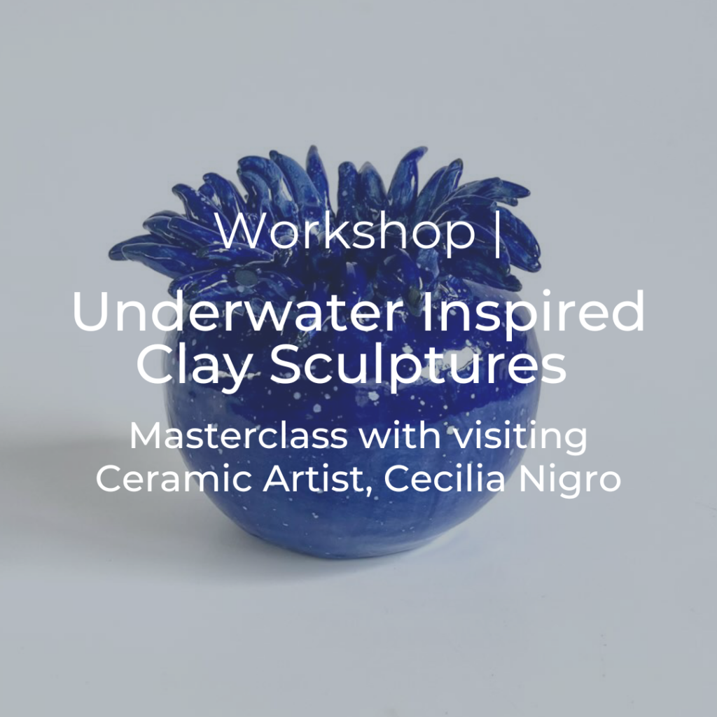 Underwater inspired clay sculptures and wall art. A Master class with visiting Argentine Artist: Cecilia Nigro
