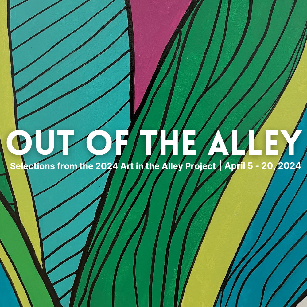 The Out of the Alley pop-up exhibition at Arts Warehouse is a selection of the total number of works that will be installed outdoors in Osceola Park.